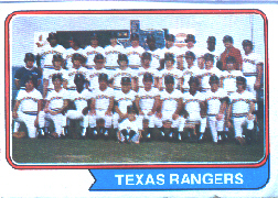 1974 Topps Baseball Cards      184     Texas Rangers TC